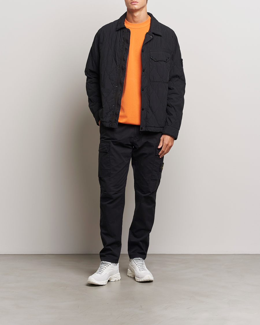 Heren | Jassen | Stone Island | 50 Fili Quilted-TC Garment Dyed Jacket Black