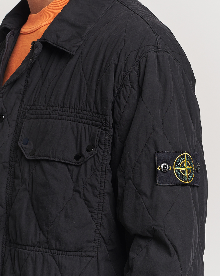 Heren | Jassen | Stone Island | 50 Fili Quilted-TC Garment Dyed Jacket Black