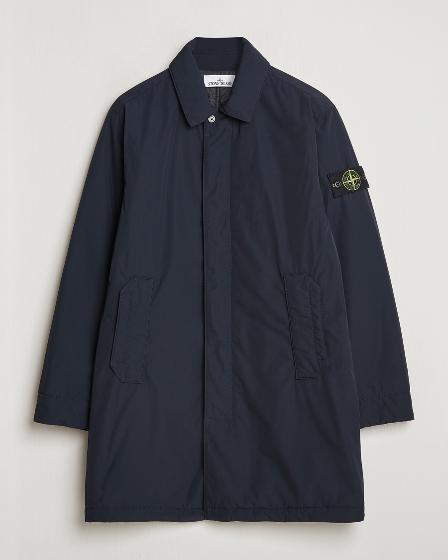 Heren | Jassen | Stone Island | Micro Twill Padded Coat Navy Blue