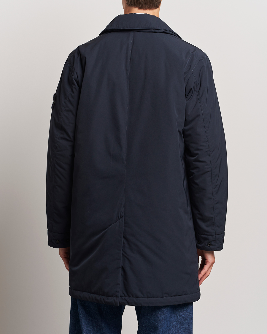 Heren | Jassen | Stone Island | Micro Twill Padded Coat Navy Blue