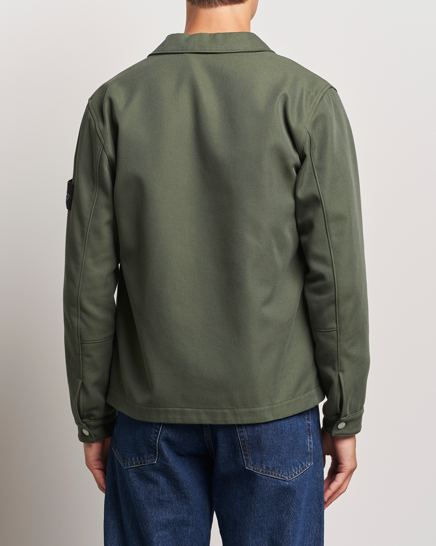 Heren | Overhemden | Stone Island | Cotton Nylon Zip Overshirt Musk