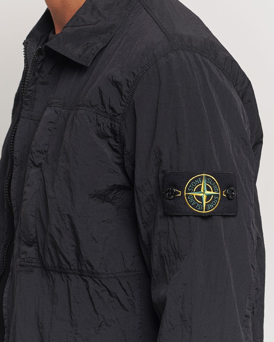 Heren | Overhemden | Stone Island | Nylon Metal Zip Overshirt Black