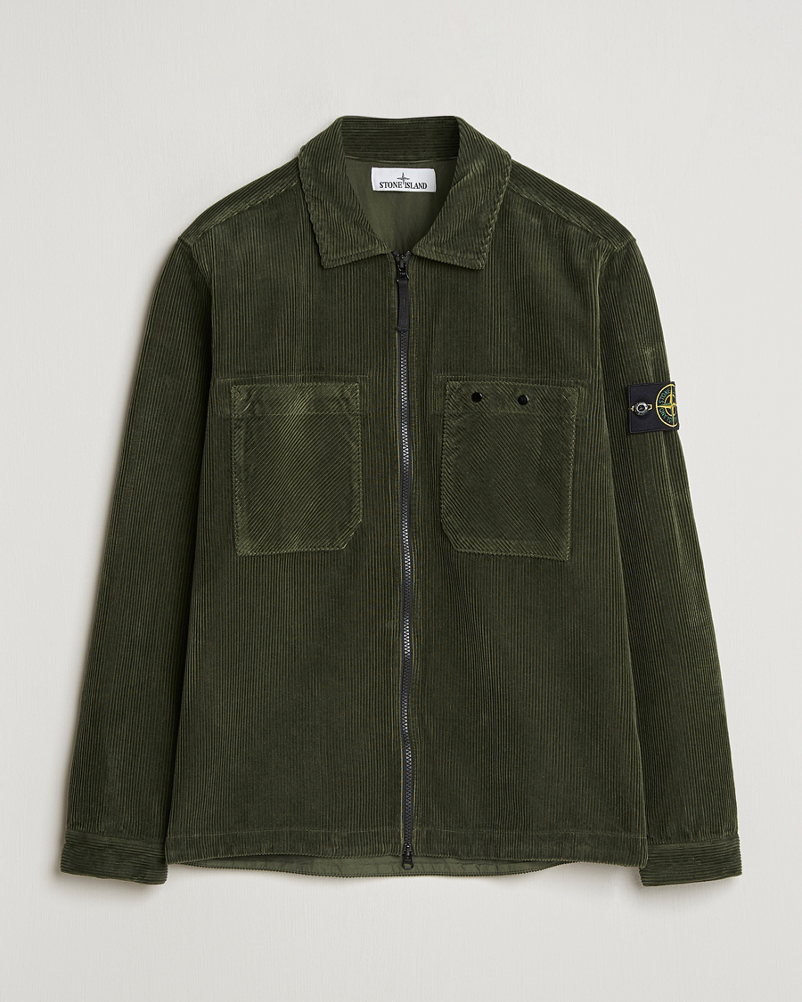 Heren | Overhemden | Stone Island | Garment Dyed Corduroy Overshirt Musk