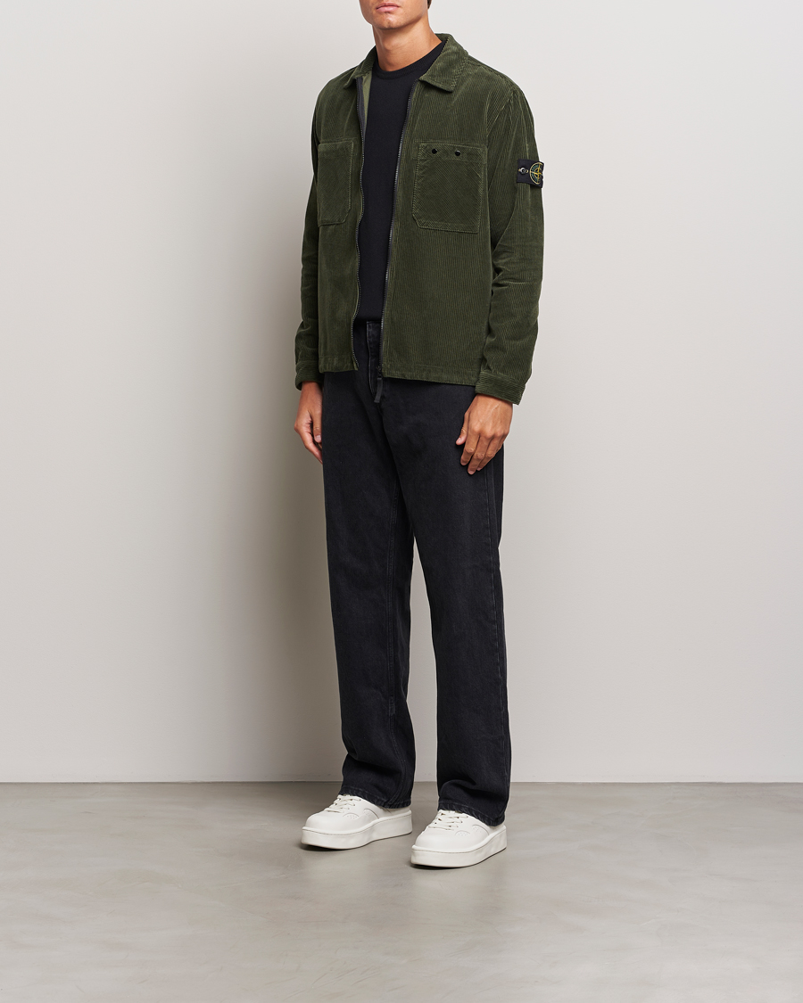 Heren | Overhemden | Stone Island | Garment Dyed Corduroy Overshirt Musk