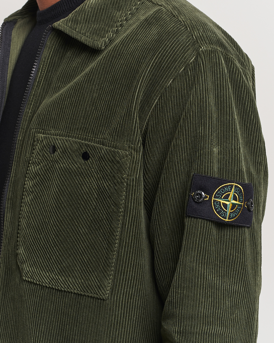 Heren | Overhemden | Stone Island | Garment Dyed Corduroy Overshirt Musk