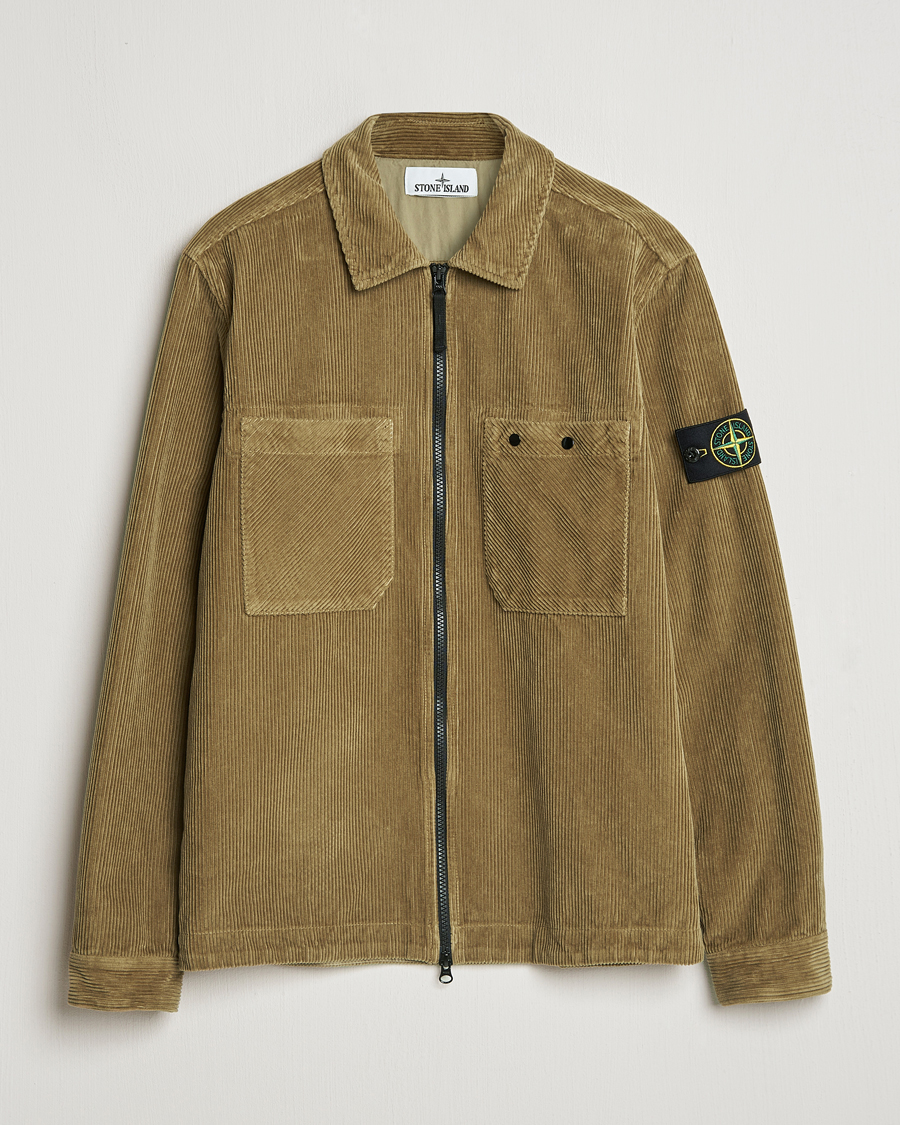 Heren | Overhemden | Stone Island | Garment Dyed Corduroy Overshirt Biscuit