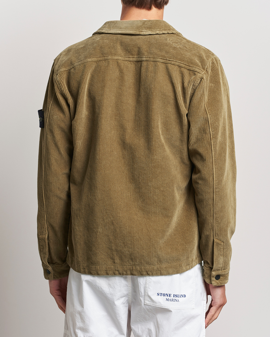 Heren | Overhemden | Stone Island | Garment Dyed Corduroy Overshirt Biscuit
