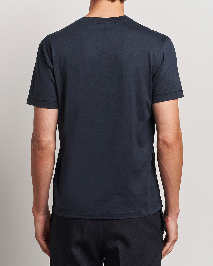 Heren | T-shirts | Stone Island | Garment Dyed Jersey T-Shirt Navy Blue