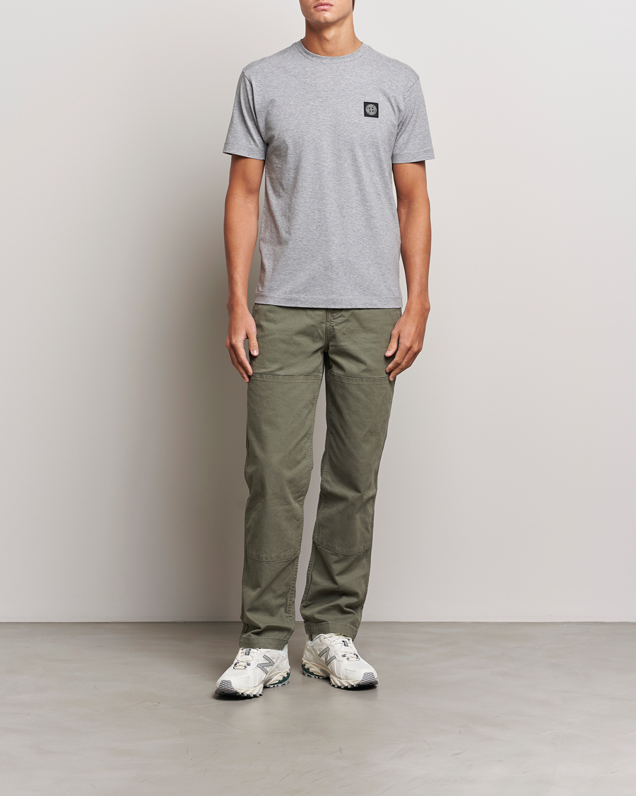 Heren | T-shirts | Stone Island | Garment Dyed Jersey T-Shirt Melange Grey