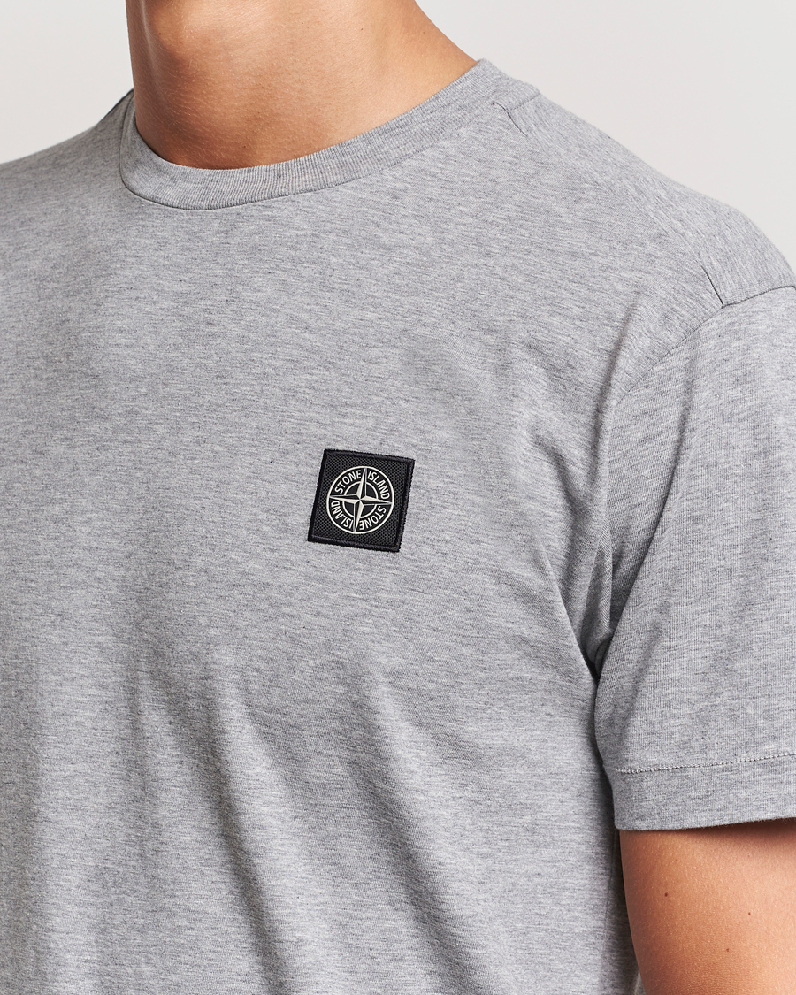 Heren | T-shirts | Stone Island | Garment Dyed Jersey T-Shirt Melange Grey
