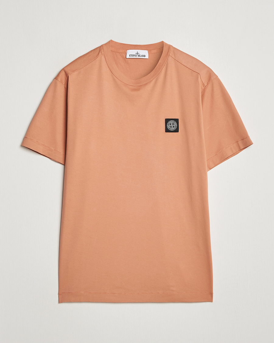 Heren | T-shirts | Stone Island | Garment Dyed Jersey T-Shirt Orange