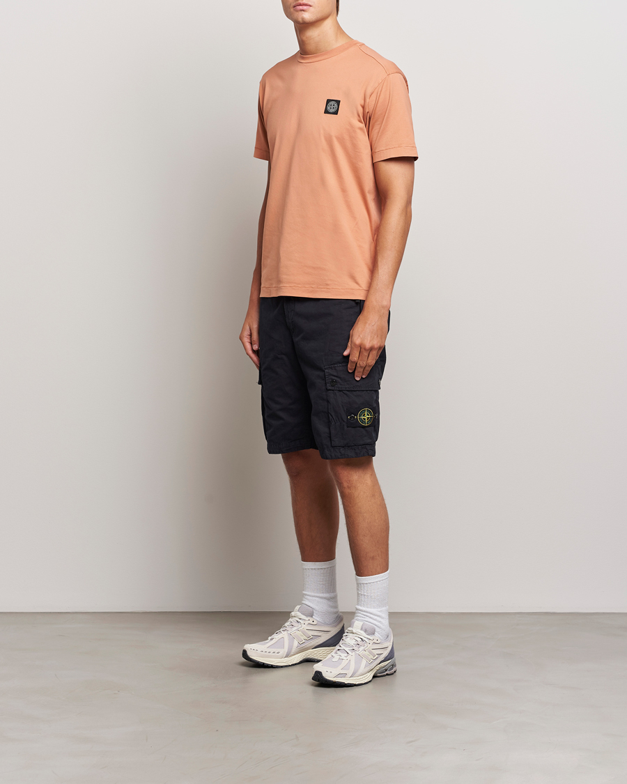 Heren | T-shirts | Stone Island | Garment Dyed Jersey T-Shirt Orange