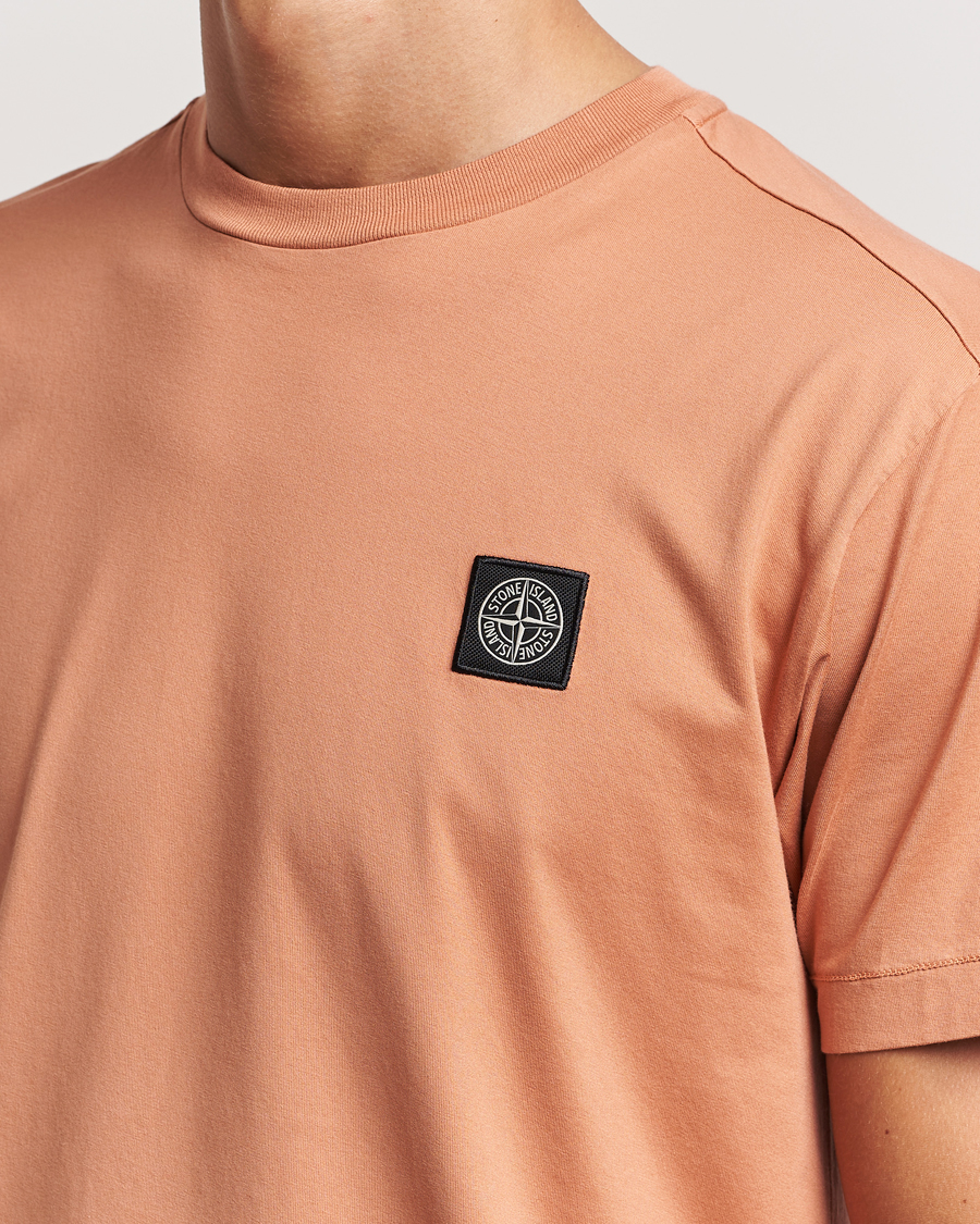 Heren | T-shirts | Stone Island | Garment Dyed Jersey T-Shirt Orange
