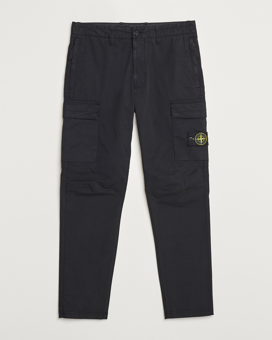 Heren | Broeken | Stone Island | Stretch Cotton Gabardine Trousers Black