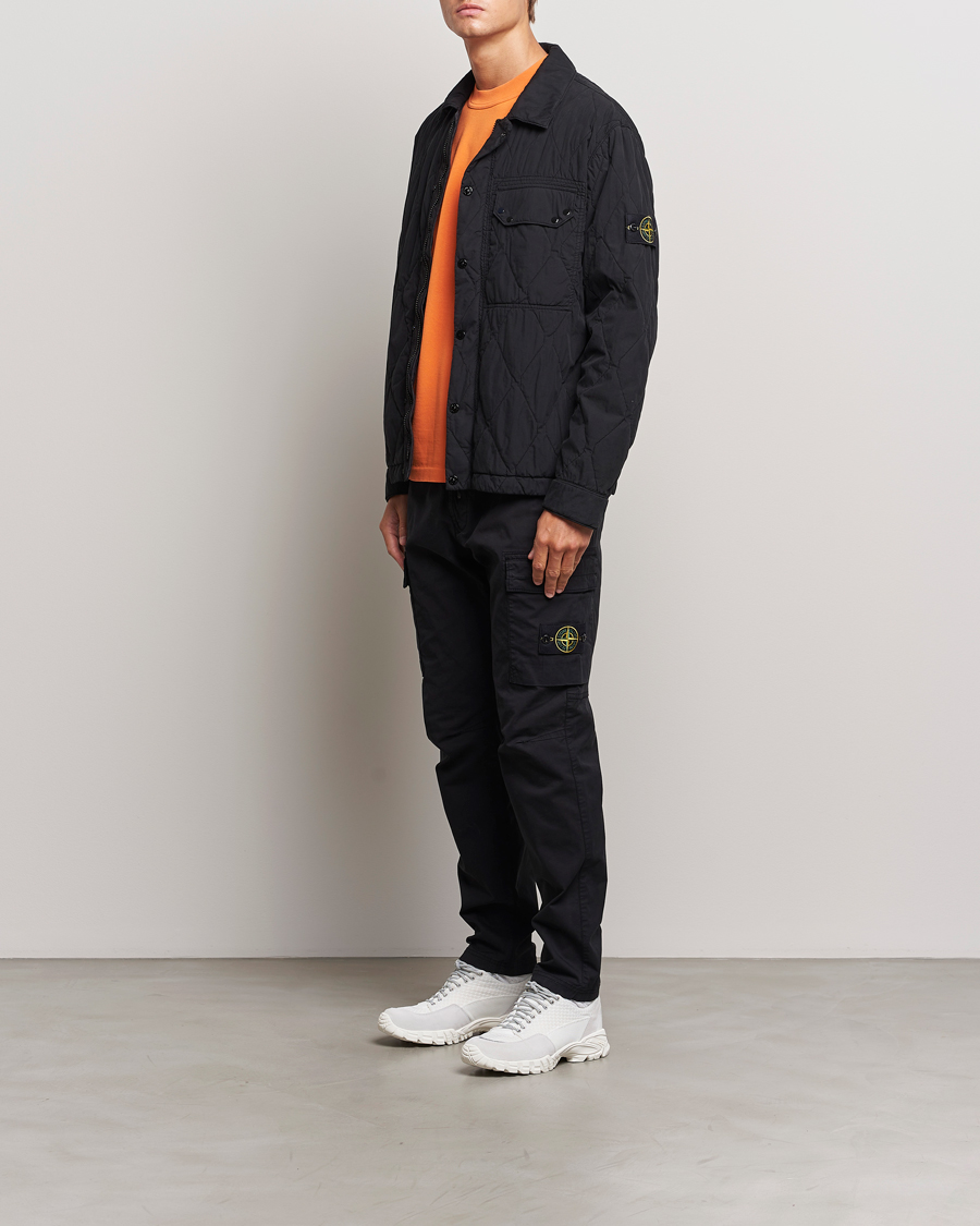 Heren | Broeken | Stone Island | Stretch Cotton Gabardine Trousers Black