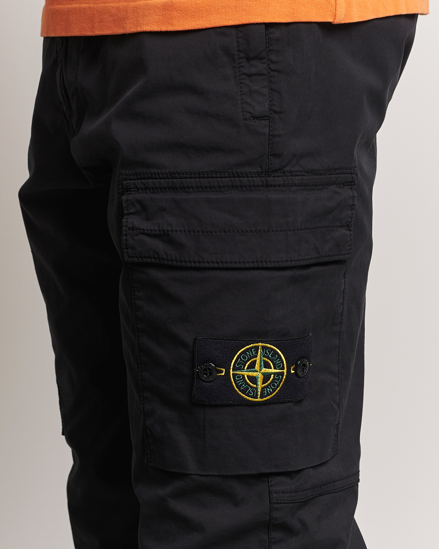 Heren | Broeken | Stone Island | Stretch Cotton Gabardine Trousers Black