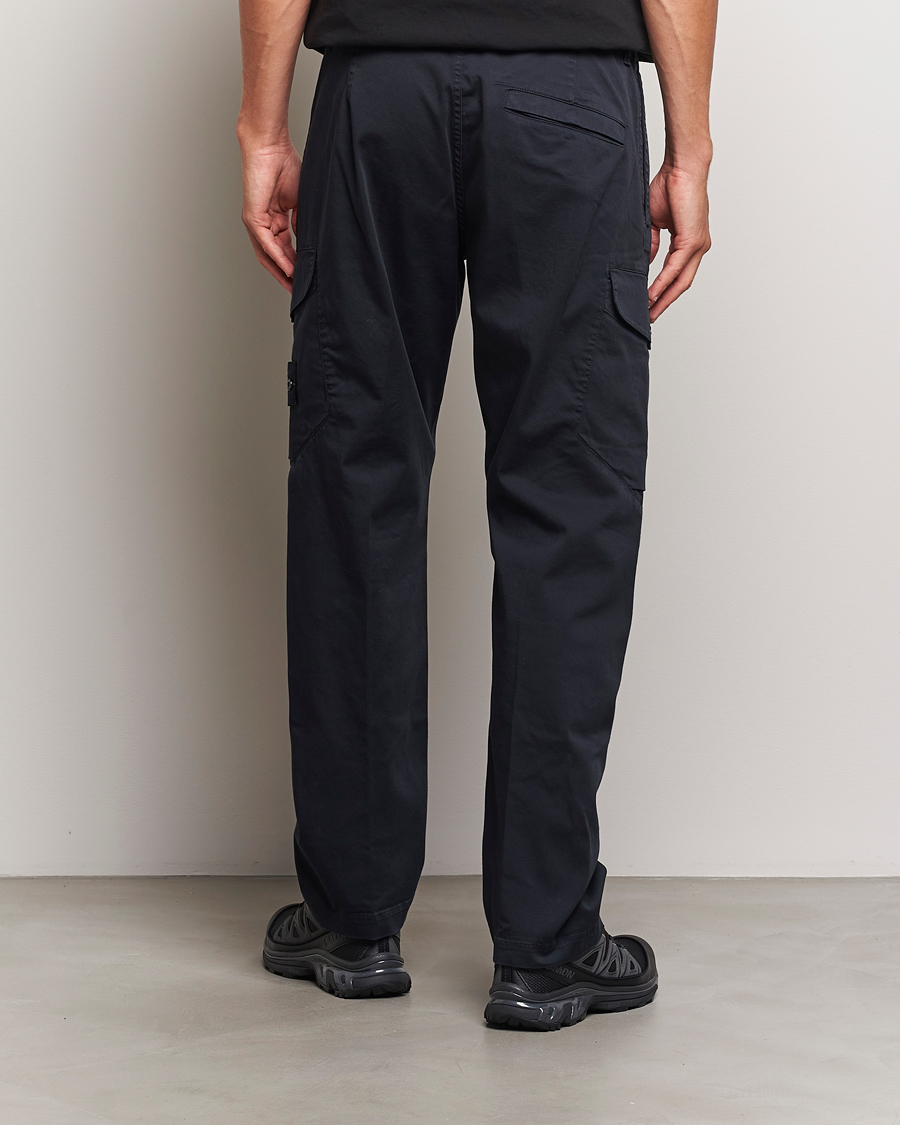 Heren | Broeken | Stone Island | Cotton Satin Cargo Pants Navy Blue
