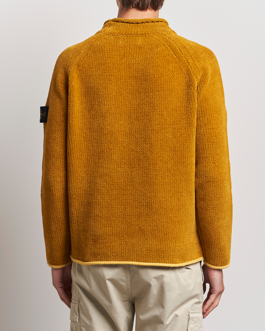 Heren | Truien | Stone Island | Cotton Chenille Mock Neck Mustard