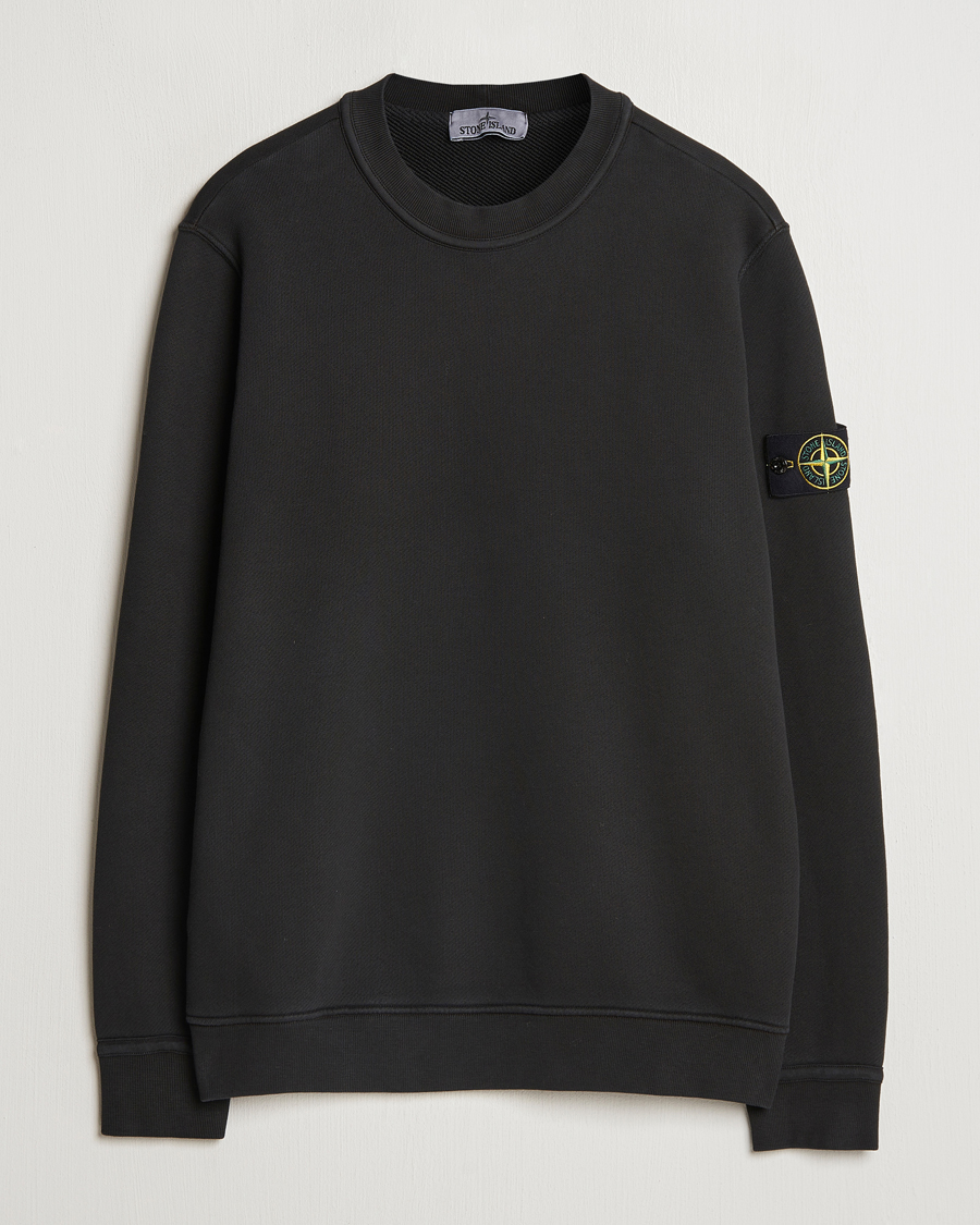 Heren | Truien | Stone Island | Old Dyed Cotton Sweatshirt Black