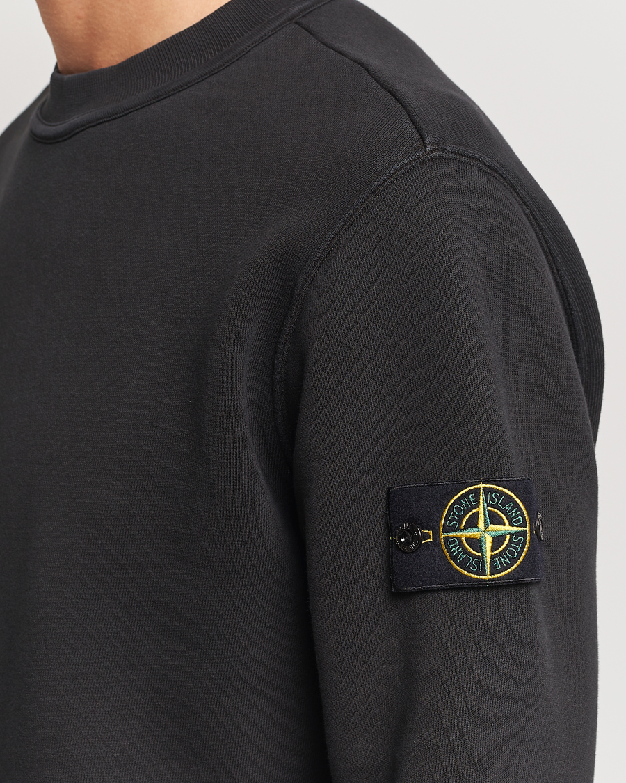Heren | Truien | Stone Island | Old Dyed Cotton Sweatshirt Black