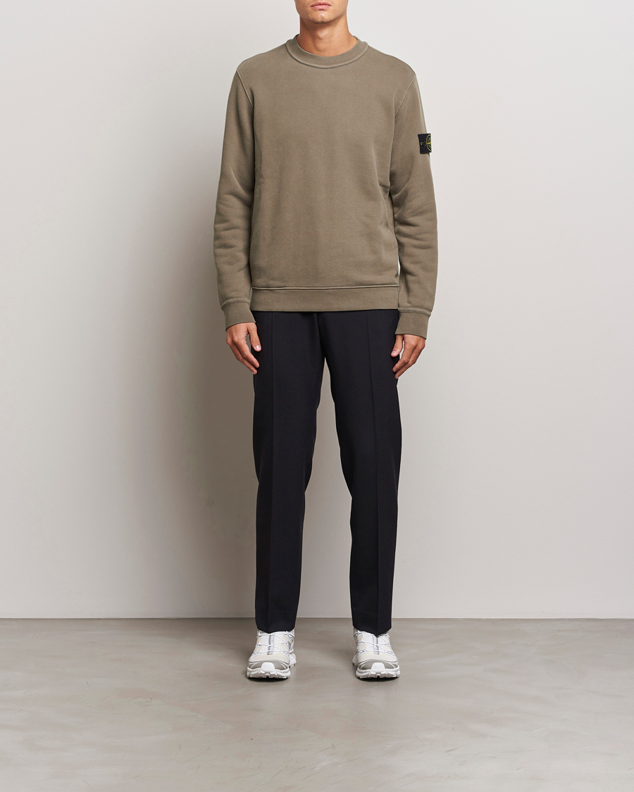Heren | Truien | Stone Island | Old Dyed Cotton Sweatshirt Walnut