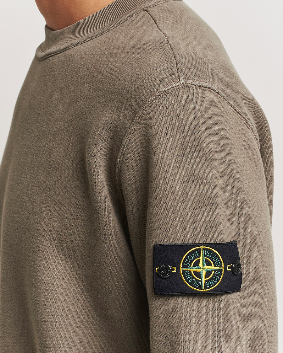Heren | Truien | Stone Island | Old Dyed Cotton Sweatshirt Walnut
