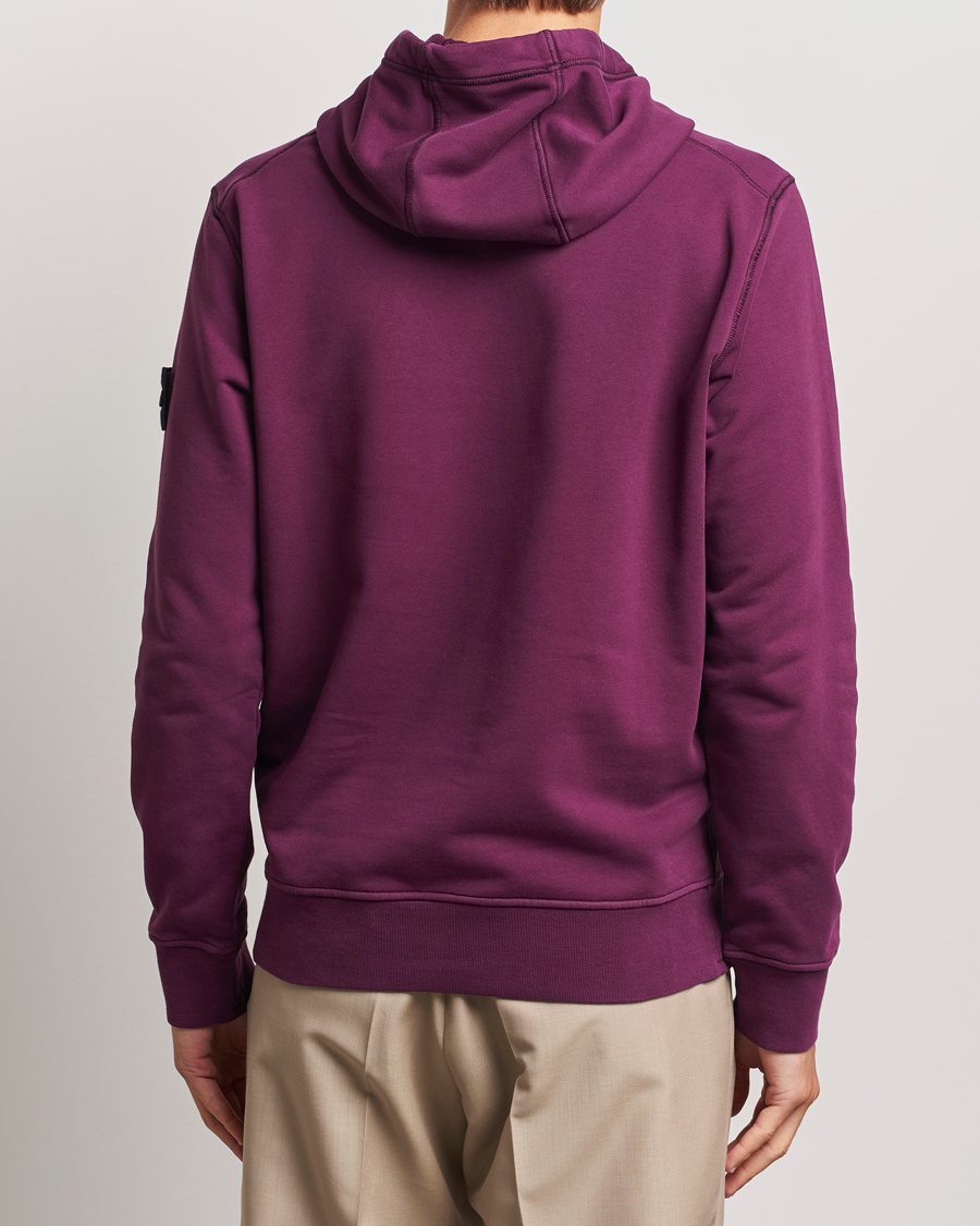 Heren | Truien | Stone Island | Garment Dyed Fleece Hood Burgundy