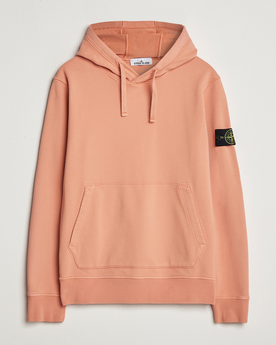 Heren | Truien | Stone Island | Garment Dyed Fleece Hood Orange