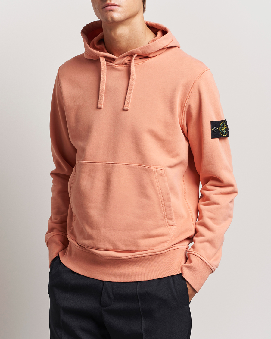 Heren | Truien | Stone Island | Garment Dyed Fleece Hood Orange