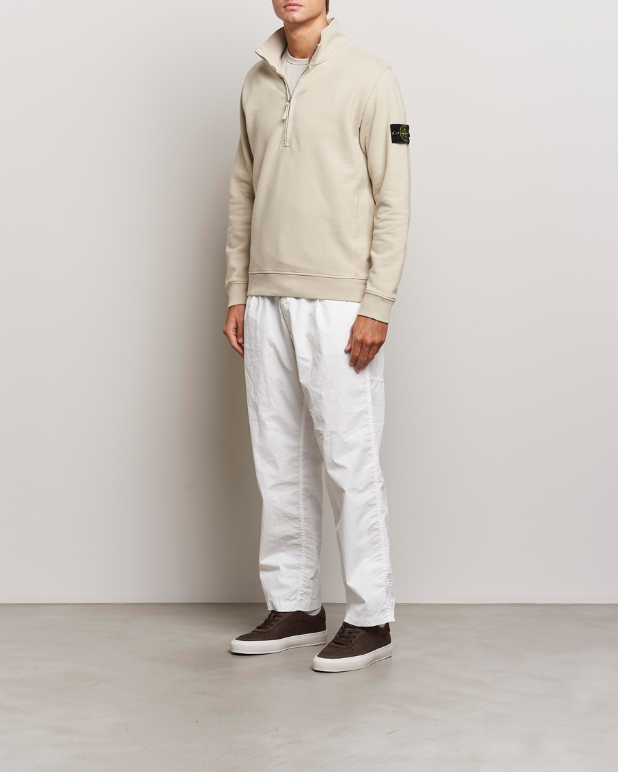 Heren | Truien | Stone Island | Garment Dyed Fleece Half Zip Plaster