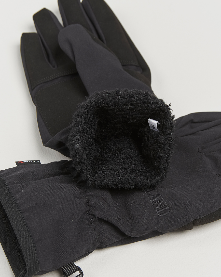 Heren | Stone Island Soft Shell-R_e Recycled Gloves Black | Stone Island | Soft Shell-R_e Recycled Gloves Black