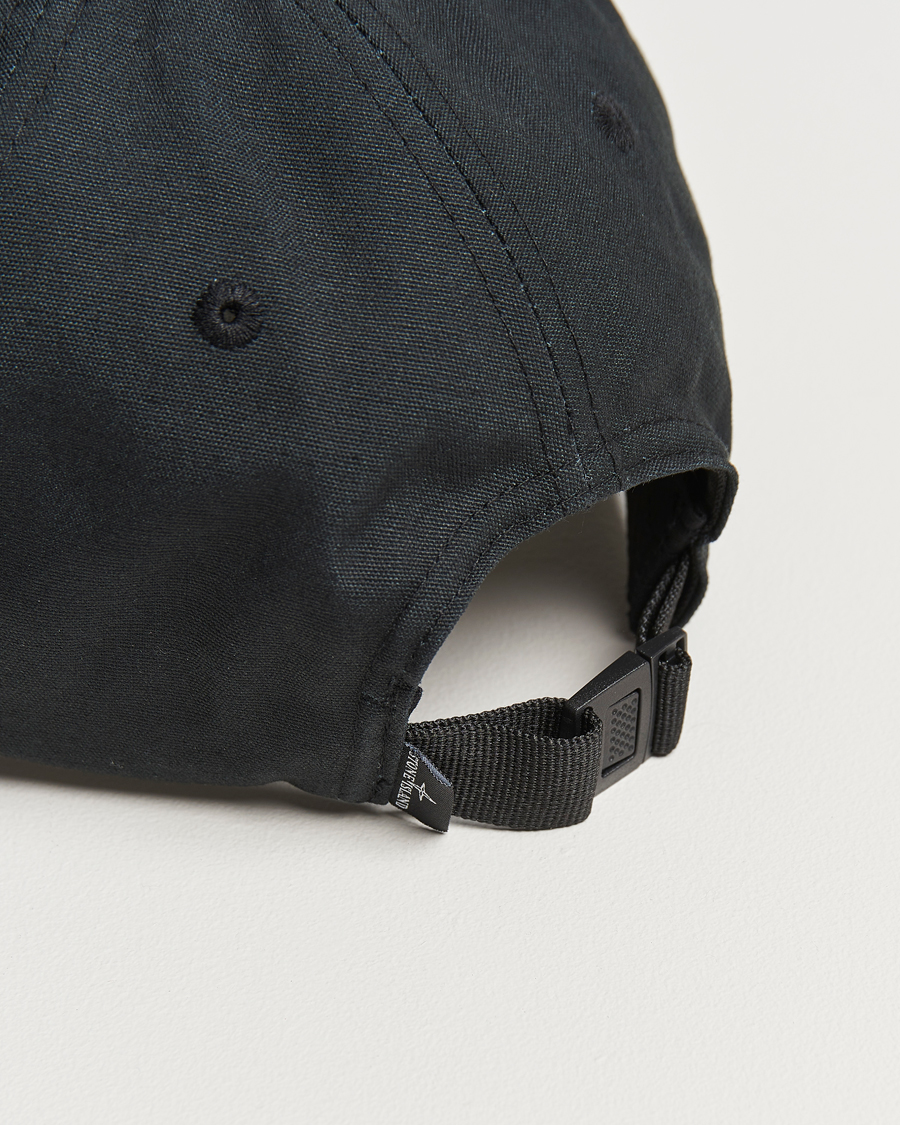 Heren | Stone Island Cotton Rep Logo Cap Black | Stone Island | Cotton Rep Logo Cap Black