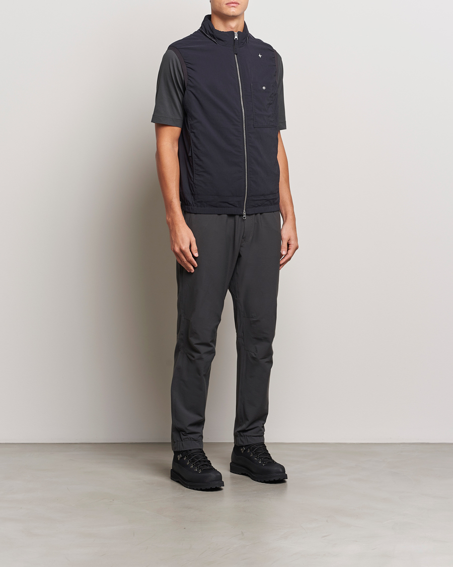 Heren | Jassen | Stone Island | Stellina Wool/Nylon Padded Vest Blue Marine