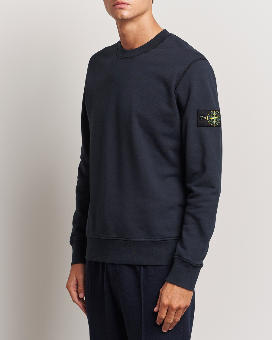 Heren | Truien | Stone Island | Garment Dyed Fleece Sweatshirt Navy Blue