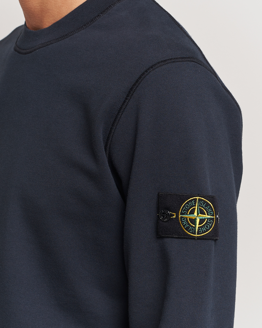 Heren | Truien | Stone Island | Garment Dyed Fleece Sweatshirt Navy Blue