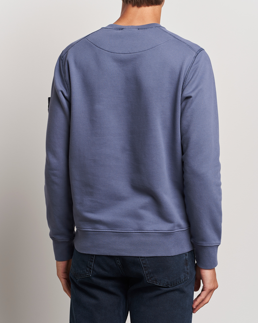 Heren | Truien | Stone Island | Garment Dyed Fleece Sweatshirt Mid Blue