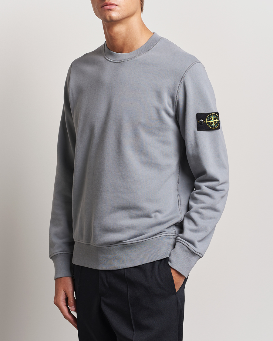 Heren | Truien | Stone Island | Garment Dyed Fleece Sweatshirt Grey Green