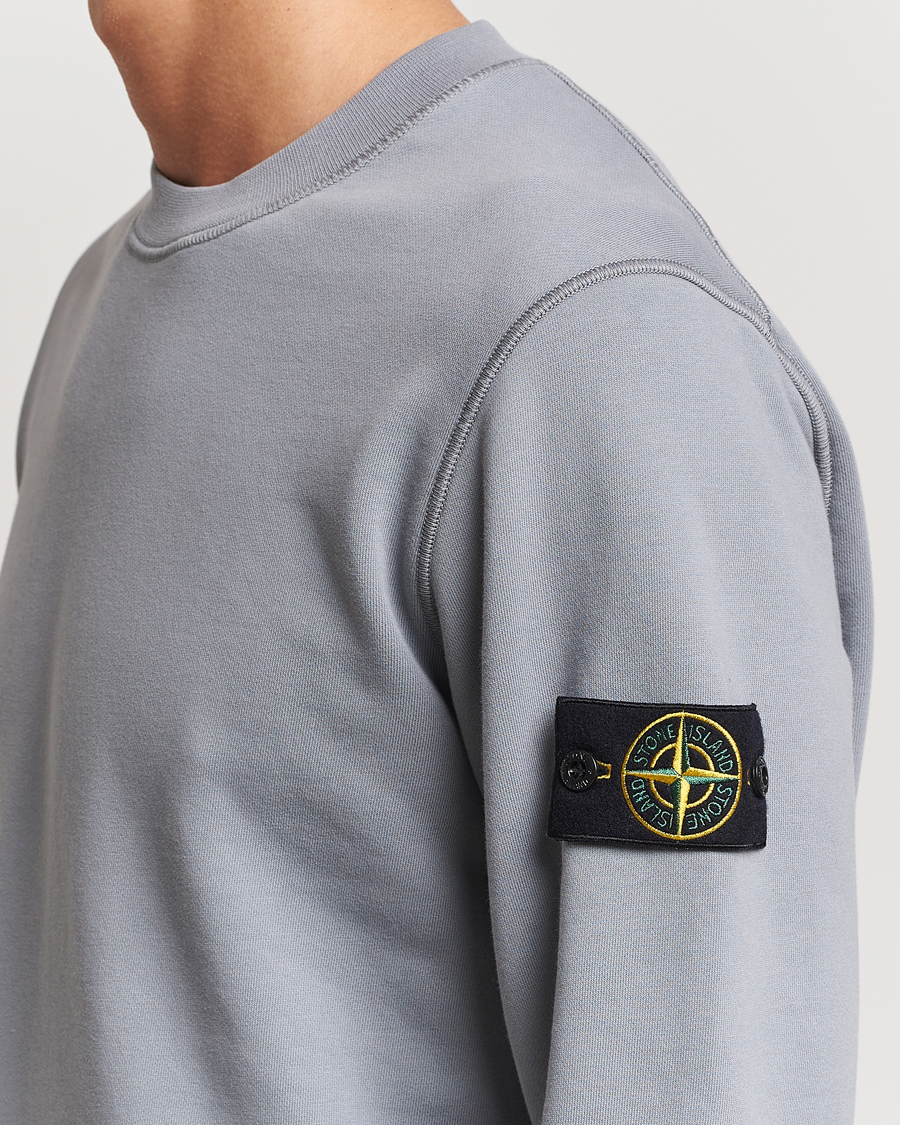 Heren | Truien | Stone Island | Garment Dyed Fleece Sweatshirt Grey Green