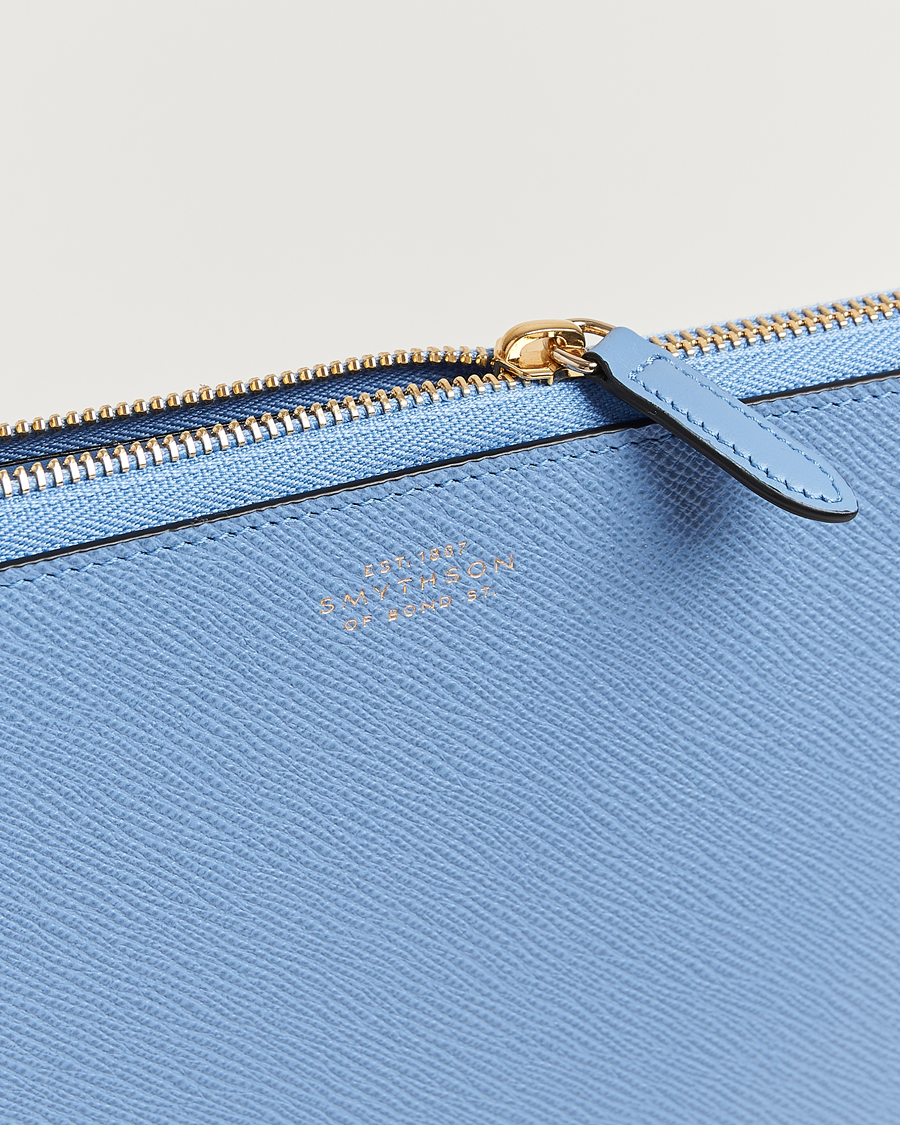 Heren | Smythson Panama Small Laptop Case Nile Blue | Smythson | Panama Small Laptop Case Nile Blue