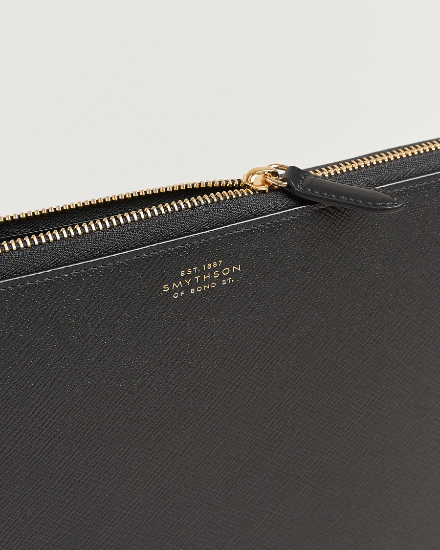 Heren | Tassen | Smythson | Panama Large Laptop Case Black