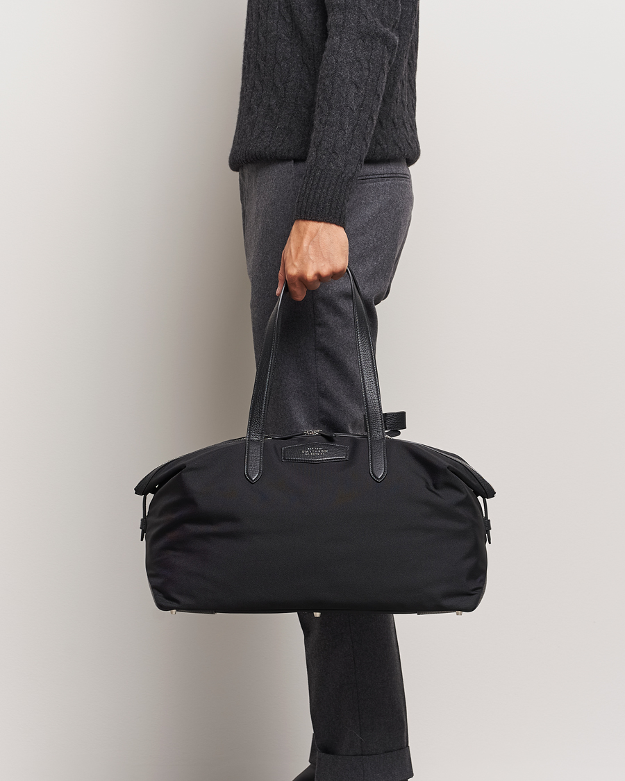 Heren | Tassen | Smythson | Canvas Norton Small Travel Bag Black