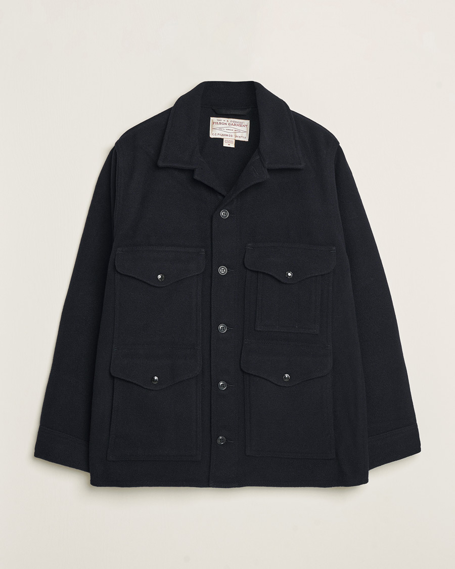 Heren | Jassen | Filson | Mackinaw Wool Cruiser Dark Navy