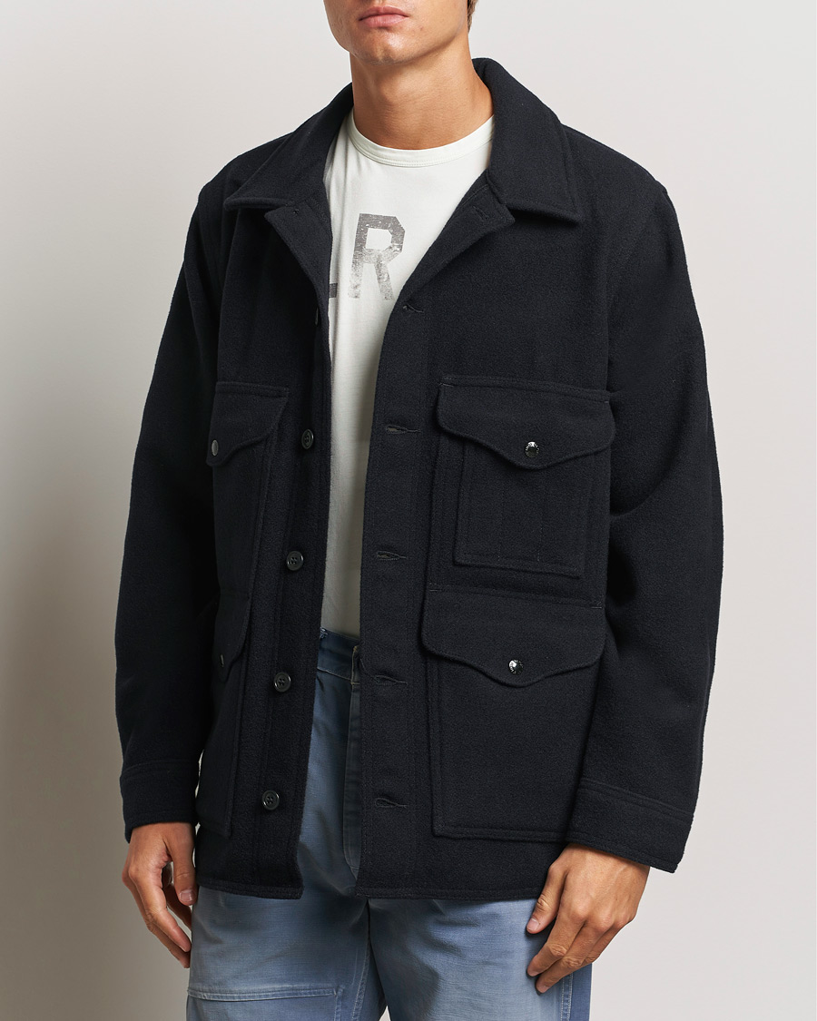 Heren | Jassen | Filson | Mackinaw Wool Cruiser Dark Navy