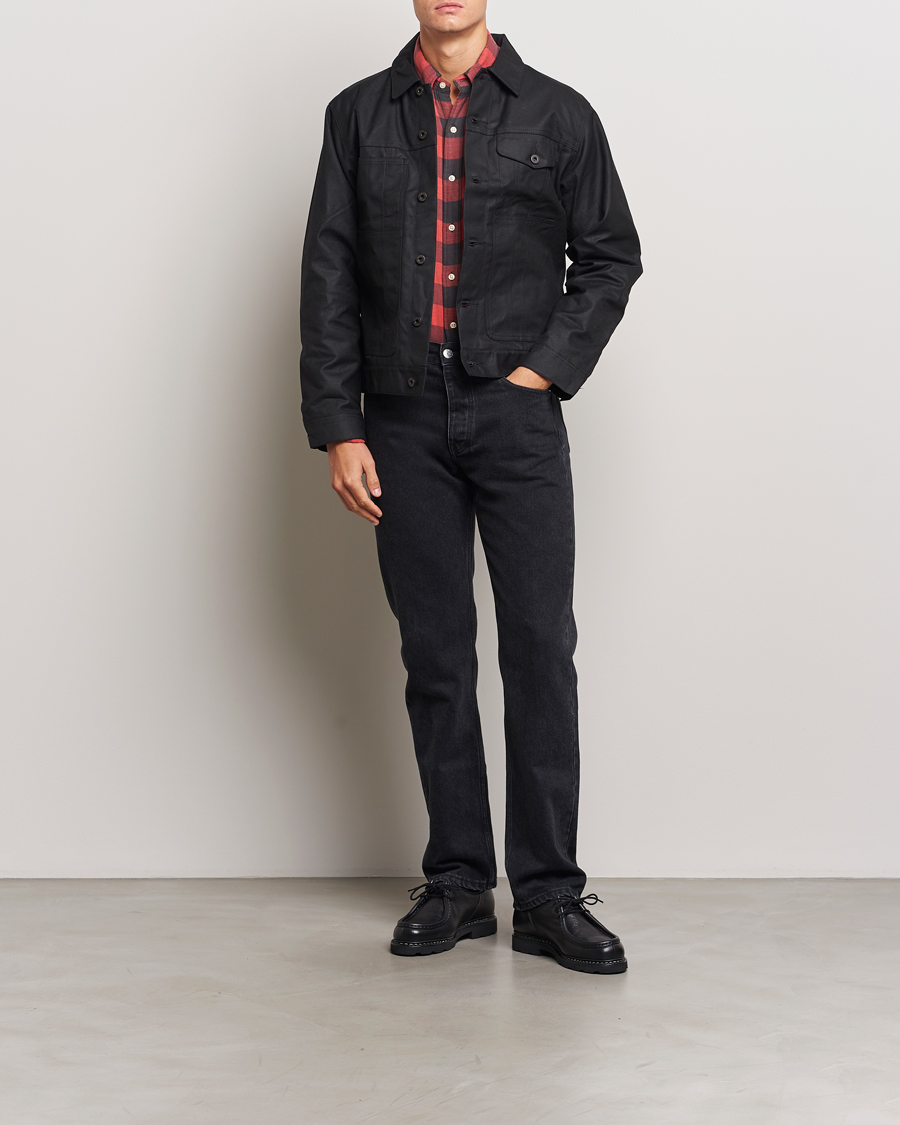 Heren | Jassen | Filson | Short Lined Tin Cloth Cruiser Black