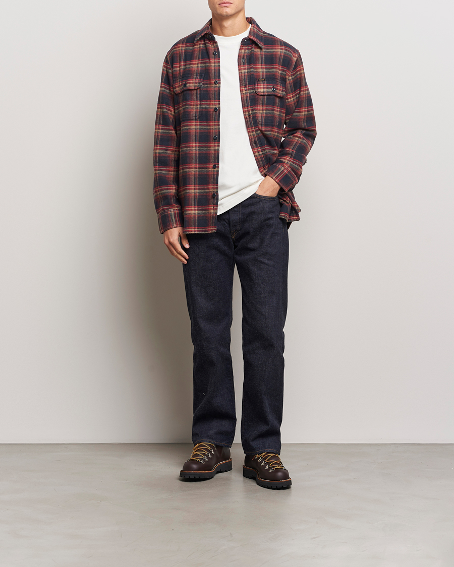 Heren | Overhemden | Filson | Vintage Flannel Work Shirt Black/Rust