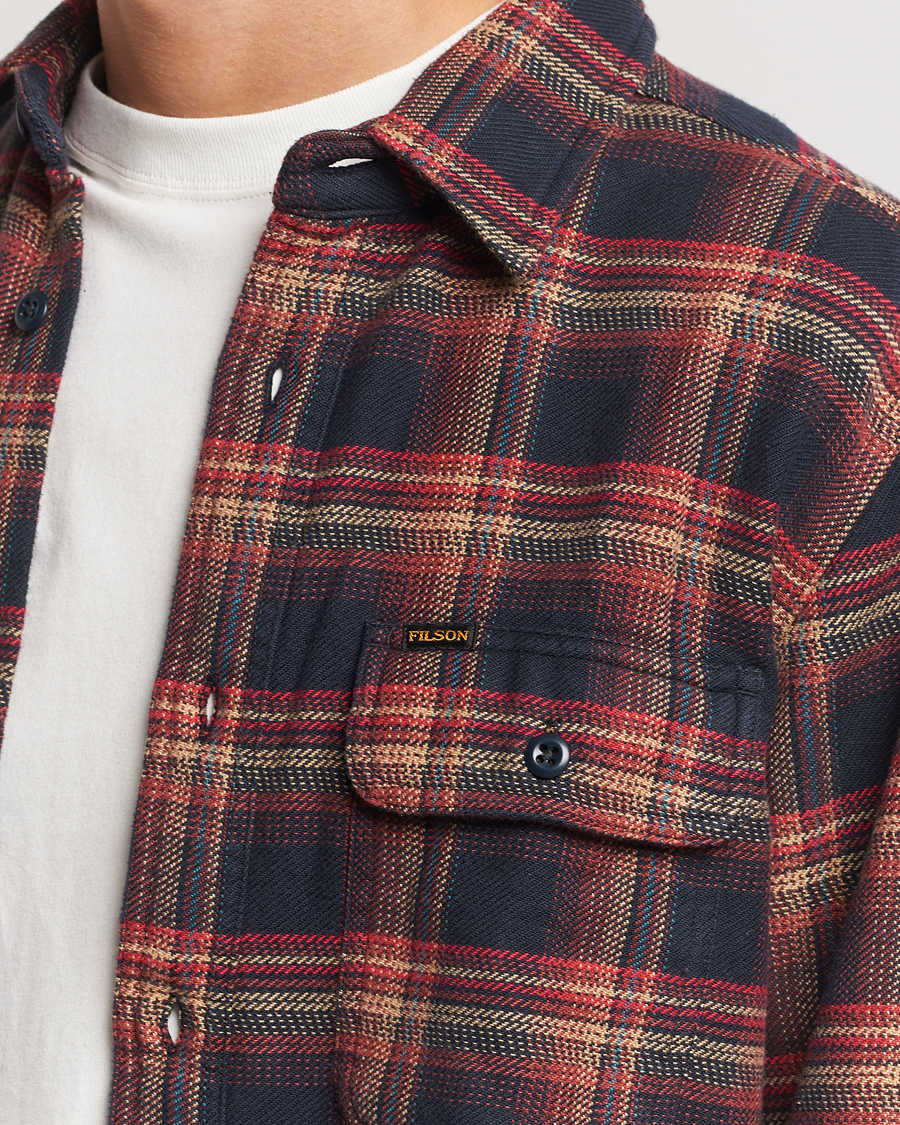 Heren | Overhemden | Filson | Vintage Flannel Work Shirt Black/Rust