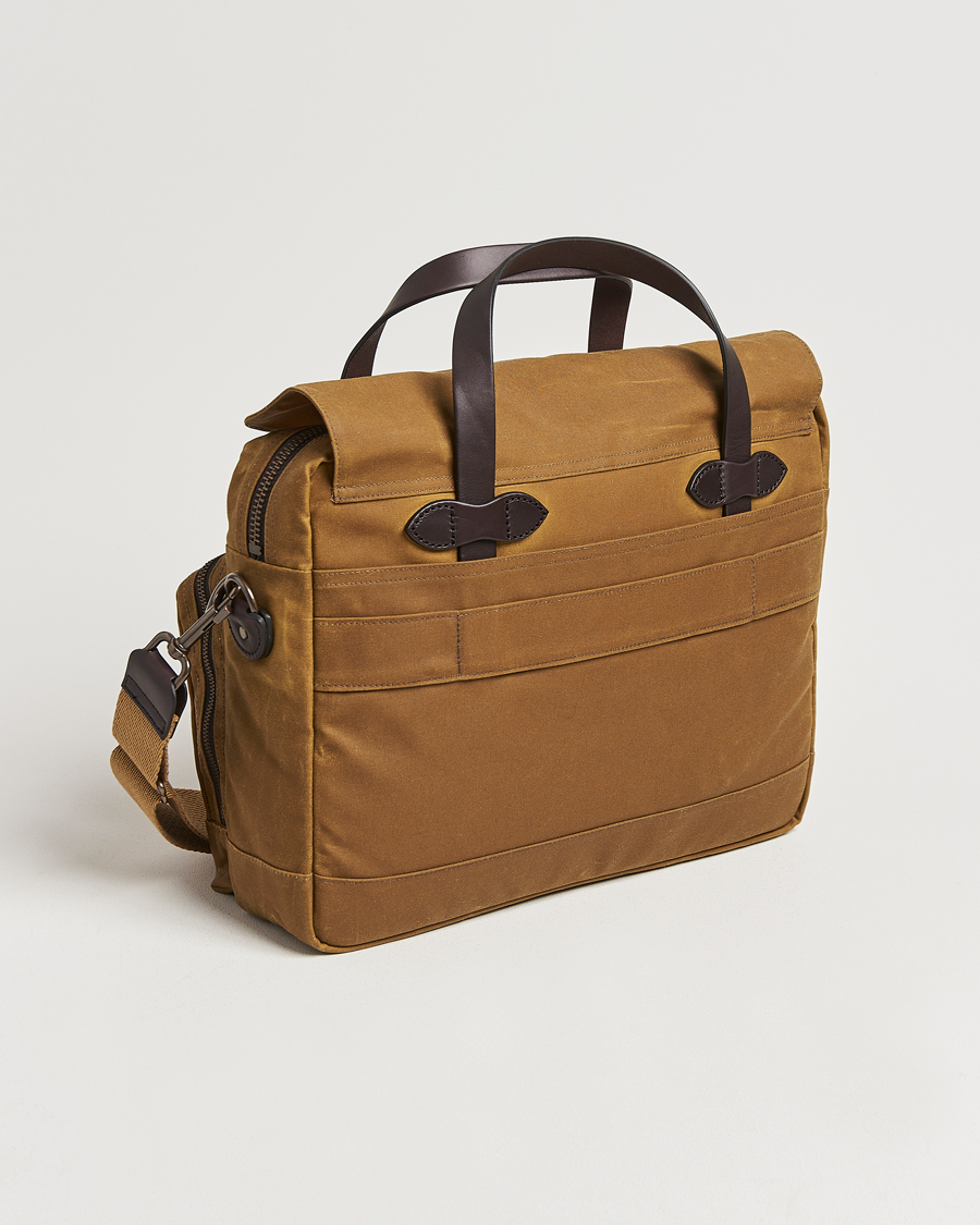 Heren | Tassen | Filson | 24-Hour Tin Briefcase Dark Tan