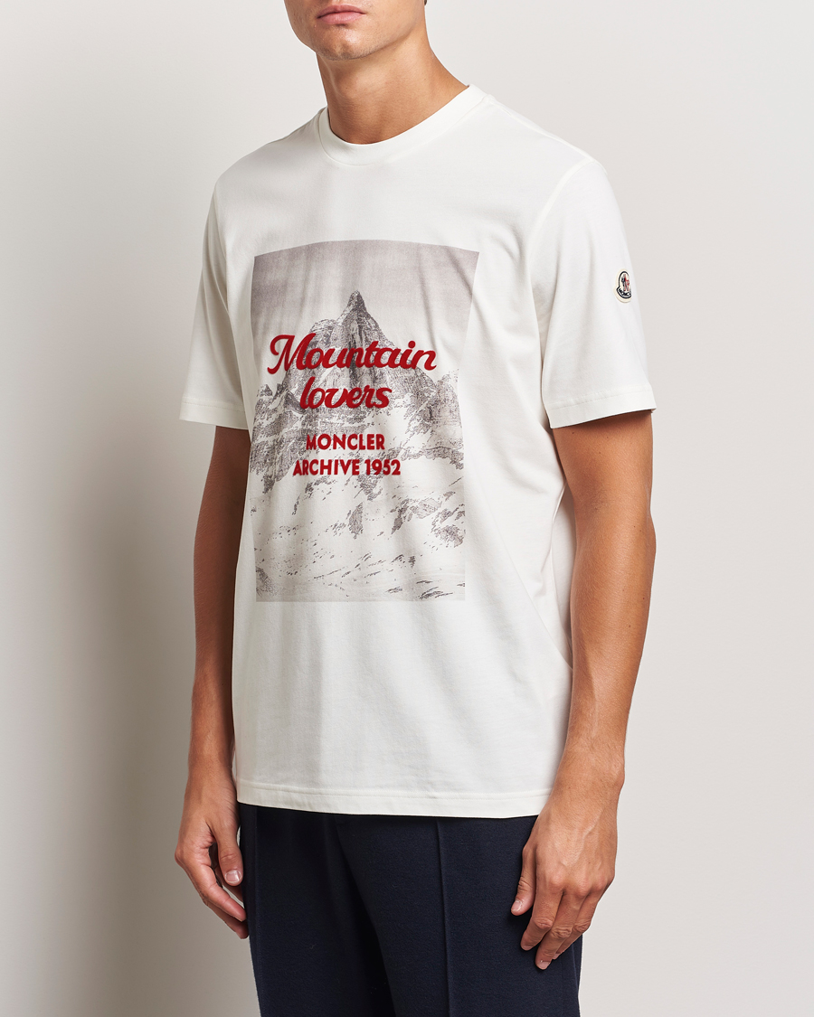 Heren | T-shirts | Moncler | Mountain Lovers T-Shirt White