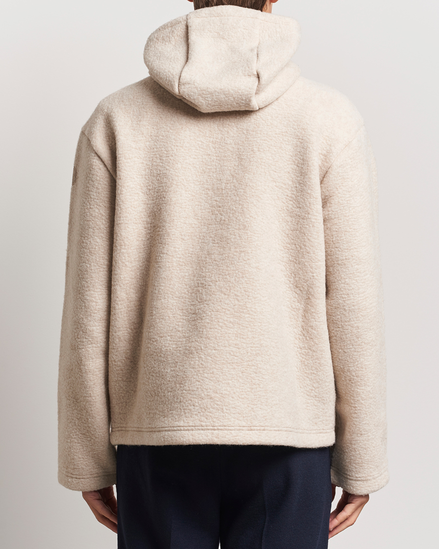 Heren | Truien | Moncler | Half Zip Hoodie Beige