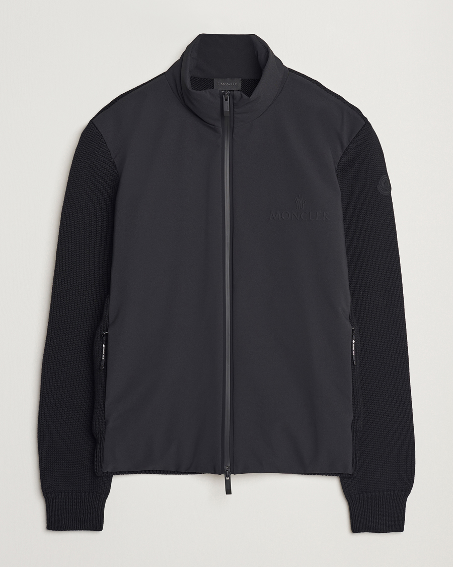 Heren | Jassen | Moncler | Hybrid Zip Cardigan Black